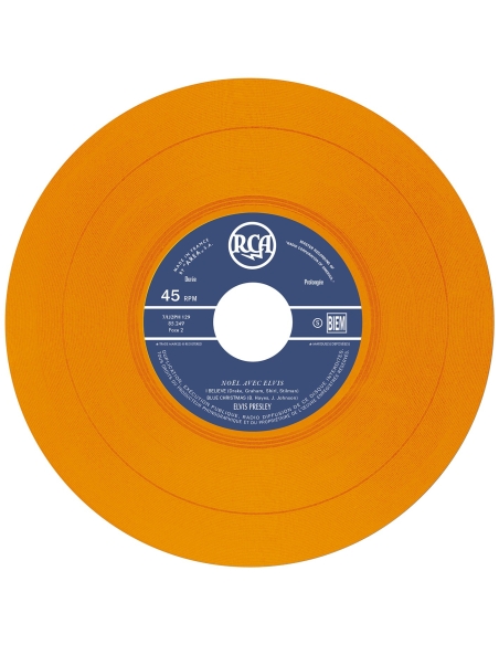 Elvis Presley - Noël Avec Elvis - Vinyle Orange (France) (Vinyle 7'')