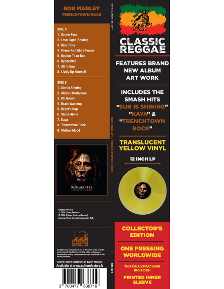 Bob Marley - Trenchtown Rock (Vinyle)