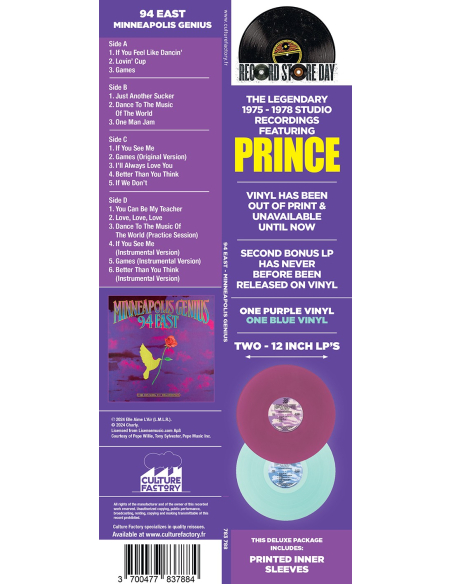 94 East Feat. Prince - Minneapolis Genius - RSD 2024 (Vinyle)