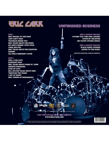 Eric Carr - Unfinished Business - RSD 2024 (Vinyle)