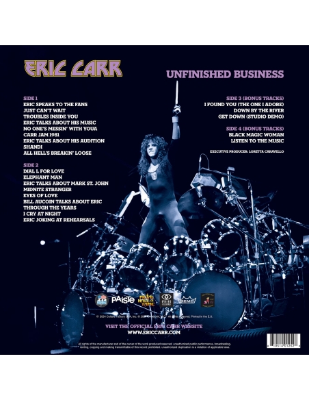 Eric Carr - Unfinished Business - RSD 2024 (Vinyle)