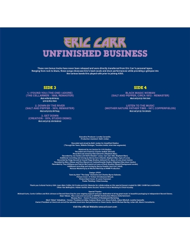 Eric Carr - Unfinished Business - RSD 2024 (Vinyle)