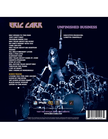 Eric Carr - Unfinished Business - RSD 2024 (CD)