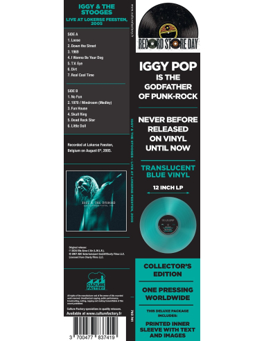 Iggy & The Stooges - Live At Lokerse Feesten 2005 - RSD 2024 (Vinyle)