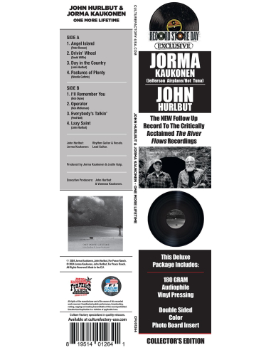 John Hurlbut & Jorma Kaukonen - One More Lifetime - RSD 2024 (Vinyle)
