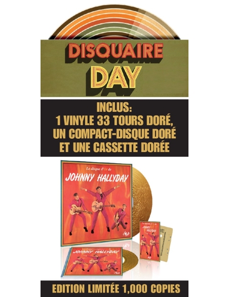 Johnny Hallyday - Le Coffret D'Or - RSD 2024 (Vinyle + K7 + CD)