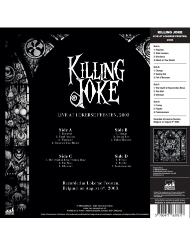 Killing Joke - Live At Lokerse Feesten, 2003 - RSD 2024 (Vinyle + DVD)