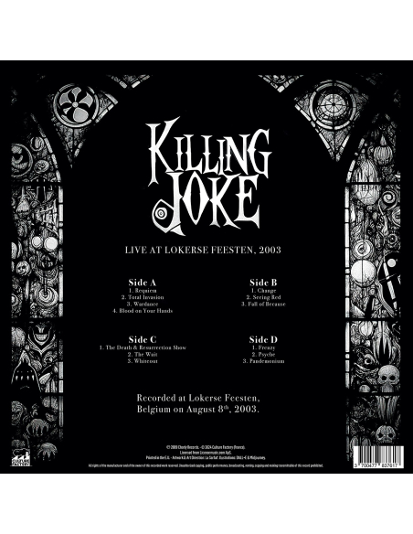 Killing Joke - Live At Lokerse Feesten, 2003 - RSD 2024 (Vinyle + DVD)