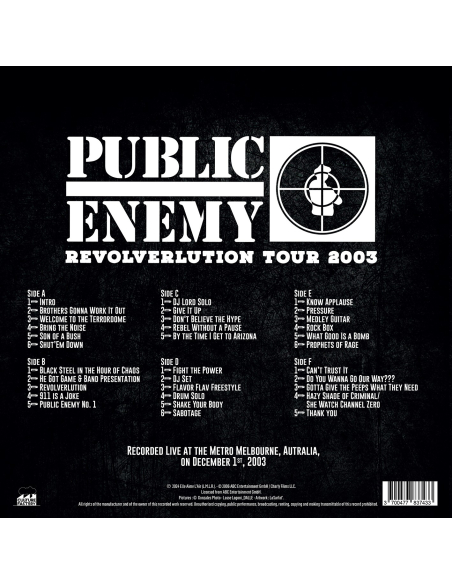 Public Enemy – Revolverlution Tour, 2003 - RSD 2024 (Vinyle)