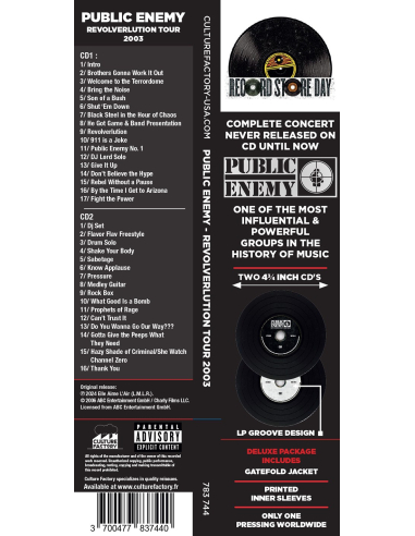 Public Enemy – Revolverlution Tour, 2003 - RSD 2024 (CD)
