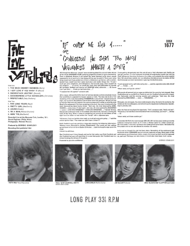 The Yardbirds - 5 Live Yardbirds - RSD 2024 (Vinyle)