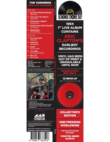 The Yardbirds - 5 Live Yardbirds - RSD 2024 (Vinyle)