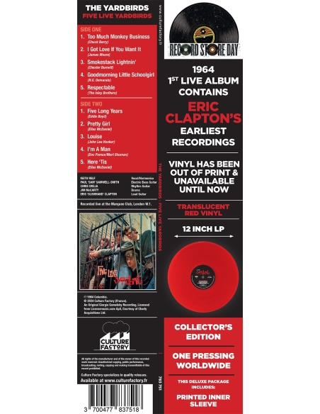 The Yardbirds - 5 Live Yardbirds - RSD 2024 (Vinyle)