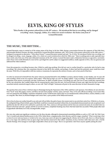 Elvis Presley - Elvis Styles - RSD 2024 (Vinyle)