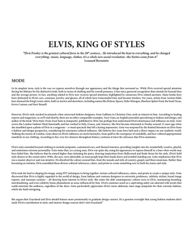 Elvis Presley - Elvis Styles - RSD 2024 (Vinyle)