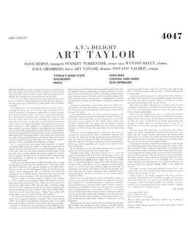 Art Taylor - At's Delight (Vinyle)