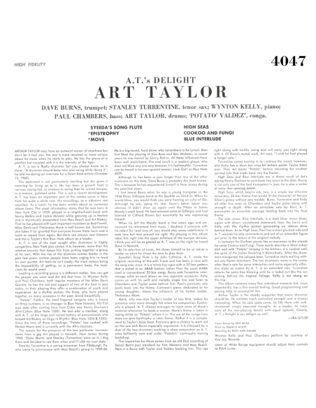 Art Taylor - At's Delight (Vinyle)