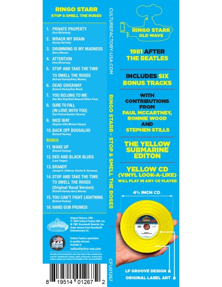 Ringo Starr - Stop & Smell The Roses - Yellow Submarine Edition (CD)