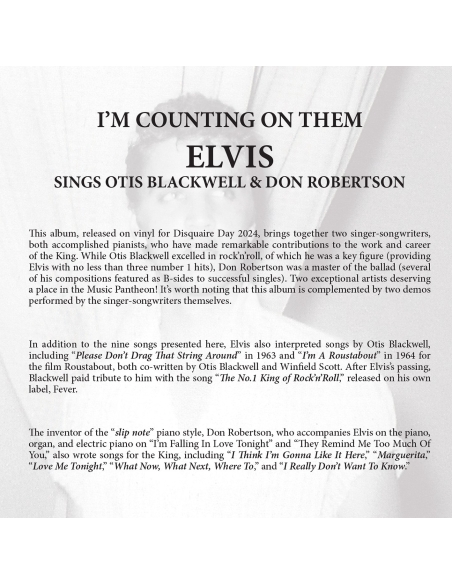 Elvis Presley - I'm Counting on Them - RSD 2024 (CD)