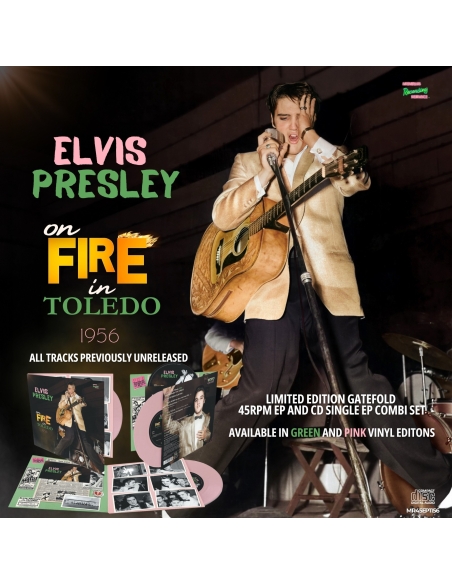Elvis Presley - On Fire In Toledo – 1956 - MRS (45 tours VERT + CD)