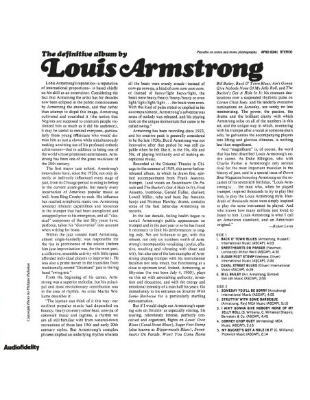 Louis Armstrong - The Definitive Album By... (Vinyle)