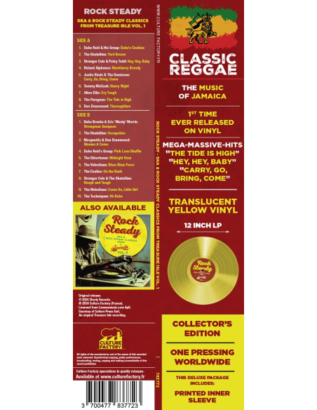 Various - Rock Steady (Classics from Treasure Isle) Vol.1 (Vinyle)