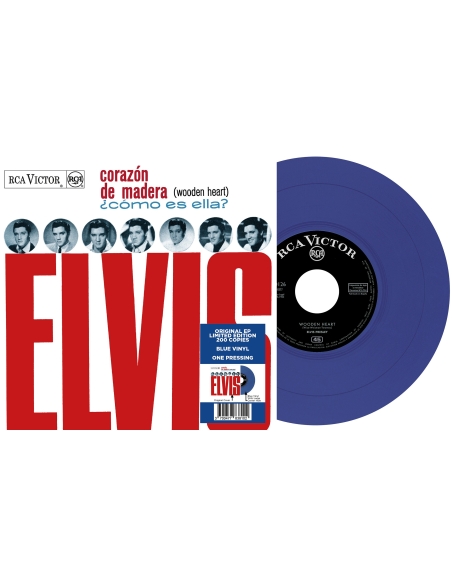 Elvis Presley - Corazón de Madera - Vinyle Bleu (Espagne) (Vinyle 7'')