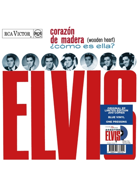 Elvis Presley - Corazón de Madera - Vinyle Bleu (Espagne) (Vinyle 7'')