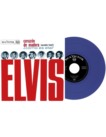 Elvis Presley - Corazón de Madera - Vinyle Bleu (Espagne) (Vinyle 7'')