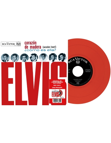 Elvis Presley - Corazón de Madera - Vinyle Rouge (Espagne) (Vinyle 7'')