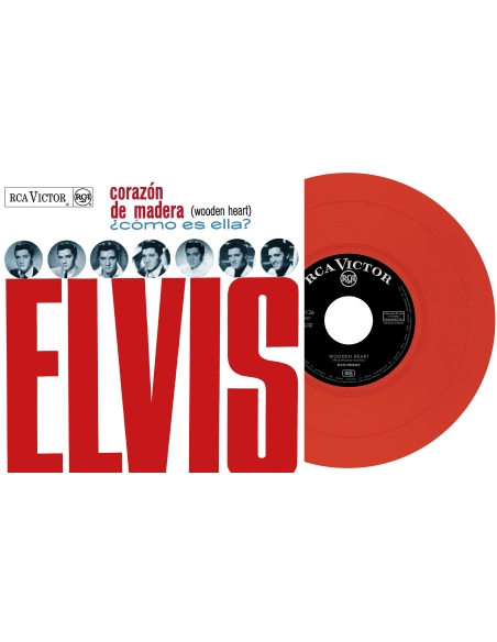 Elvis Presley - Corazón de Madera - Vinyle Rouge (Espagne) (Vinyle 7'')