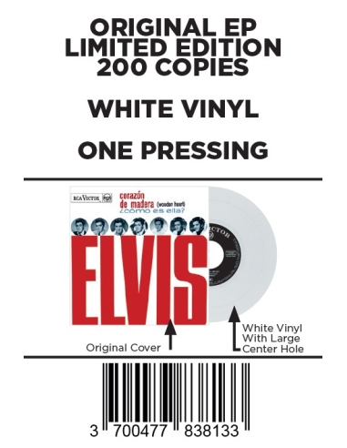 Elvis Presley - Corazón de Madera - Vinyle Blanc (Espagne) (Vinyle 7'')