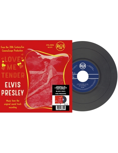 Elvis Presley - Love Me Tender - Vinyle Noir (Belgium) (Vinyle 7'')