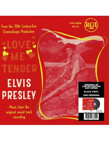 Elvis Presley - Love Me Tender - Vinyle Noir (Belgium) (Vinyle 7'')