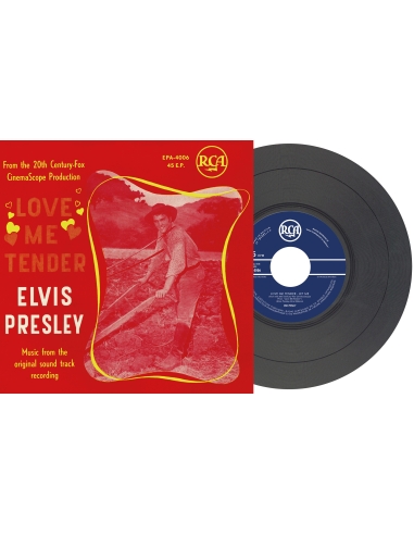 Elvis Presley - Love Me Tender - Vinyle Noir (Belgium) (Vinyle 7'')