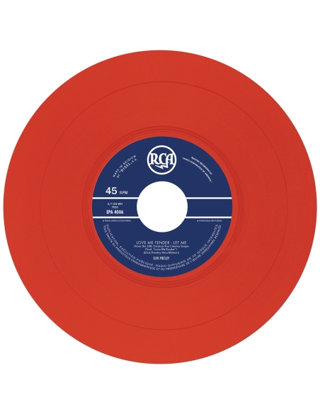 Elvis Presley - Love Me Tender - Vinyle Rouge (Belgium) (Vinyle 7'')