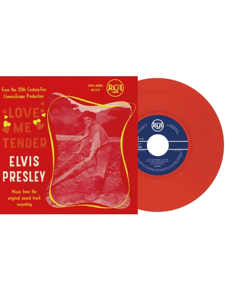 Elvis Presley - Love Me Tender - Vinyle Rouge (Belgium) (Vinyle 7'')