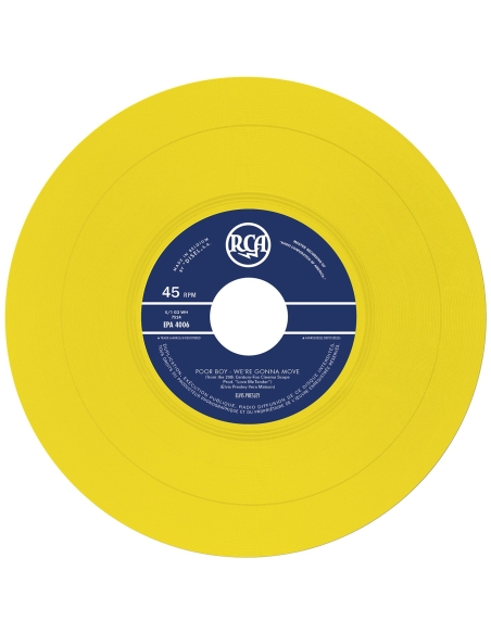 Elvis Presley - Love Me Tender - Vinyle Jaune  (Belgium) (Vinyle 7'')