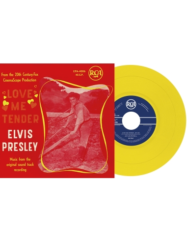 Elvis Presley - Love Me Tender - Vinyle Jaune  (Belgium) (Vinyle 7'')