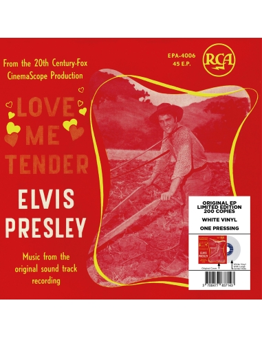 Elvis Presley - Love Me Tender - Vinyle Blanc (Belgium) (Vinyle 7'')