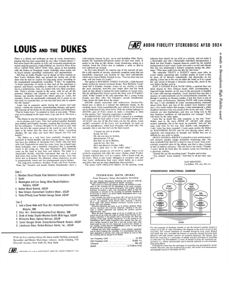 Louis Armstrong - Louis And The Dukes Of Dixieland (Vinyle)