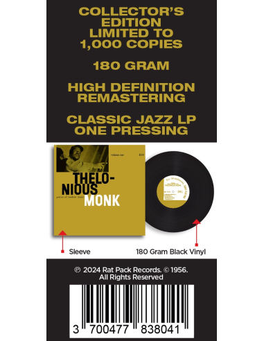 Thelonious Monk - Genius Of Modern Music Volume 1 (Vinyle)