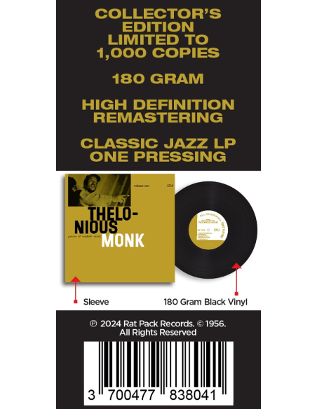 Thelonious Monk - Genius Of Modern Music Volume 1 (Vinyle)