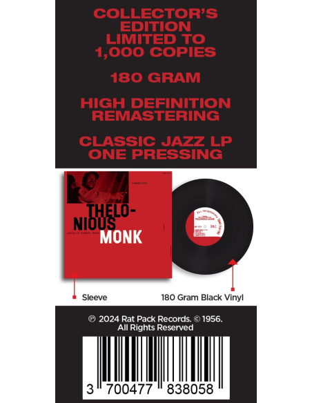 Thelonious Monk - Genius Of Modern Music Volume 2 (Vinyle)