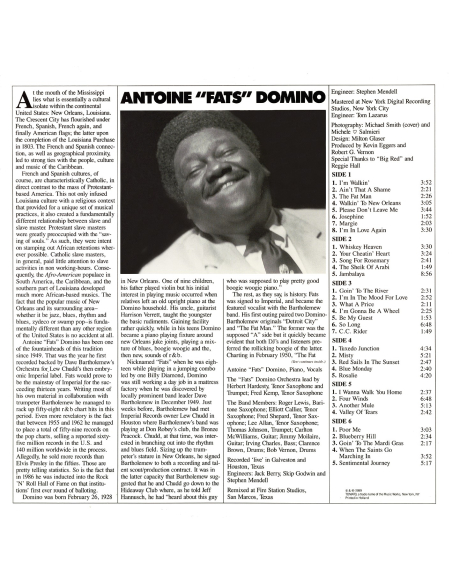 Fats Domino - Antoine "Fats" Domino (Vinyle)