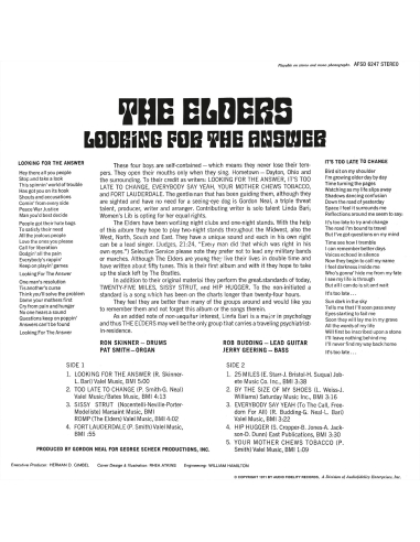 The Elders - Looking For The Answer (Vinyle)