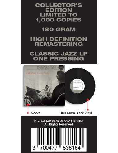 Dexter Gordon - Doin' Allright (Vinyle)