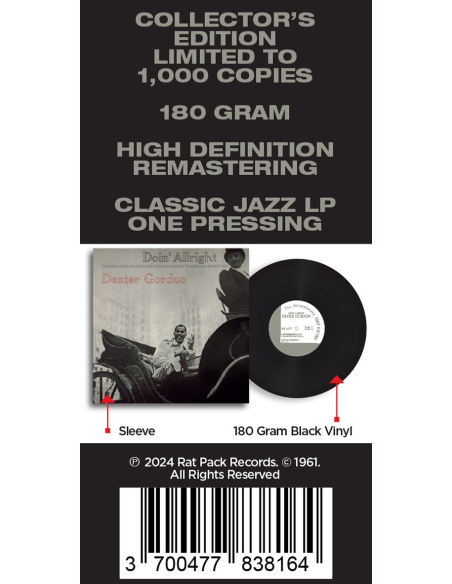 Dexter Gordon - Doin' Allright (Vinyle)