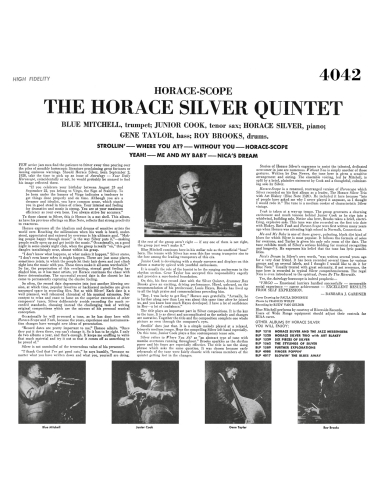 The Horace Silver Quintet - Horace-Scope (Vinyle)