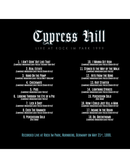Cypress Hill - Live at Rock im Park 1999 - RSD BF 2024 (CD)